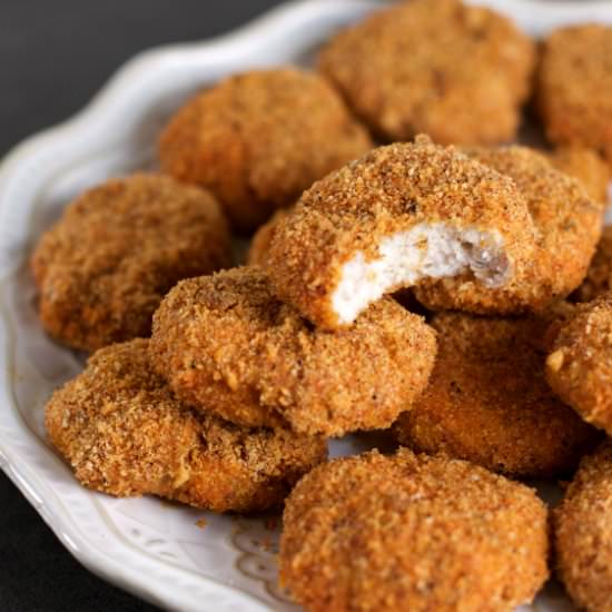 Healthier Spicy Chicken Nuggets - Recipe photo by sweetasacookie