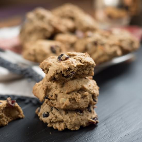 Cranberry Almond Spice Cookies - Recipe photo by nutritiouseats