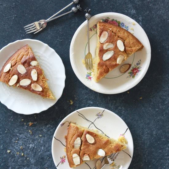 Almond Cornmeal Cake - Recipe photo by The Desserted Girl
