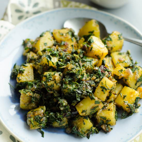 Aloo Methi - Recipe photo by cookingcurries