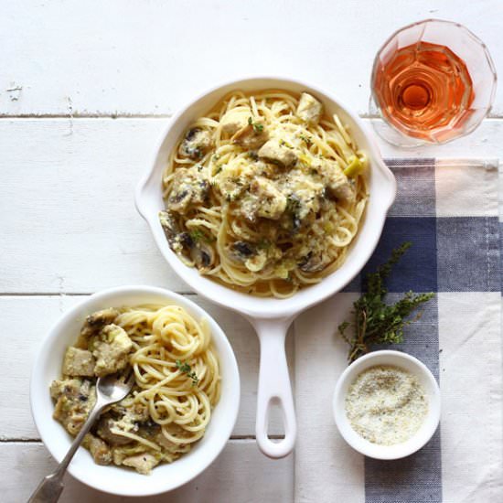 Chicken Stroganoff with Spaghetti - Recipe photo by Funfoodandfrolic