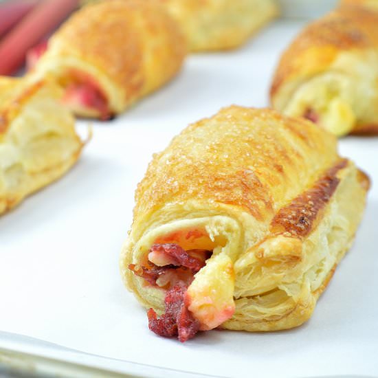 Rhubarb-Cheese Danish - Recipe photo by IAteTheWholeThing