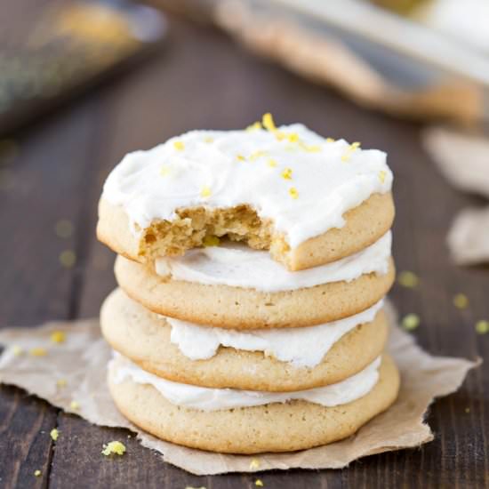 Lemon Sour Cream Sugar Cookies - Recipe photo by ihearteating