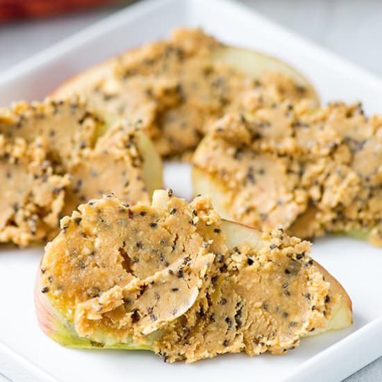 Sweet Salty Chia Flax Peanut Butter - Recipe photo by Queen of My Kitchen