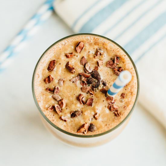 Malted Chocolate Cauliflower Smoothie - Recipe photo by eatingbirdfood