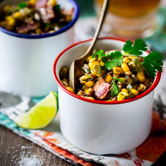 Loaded Mexican Street Corn Saute - Recipe photo by healthy seasonal recipes