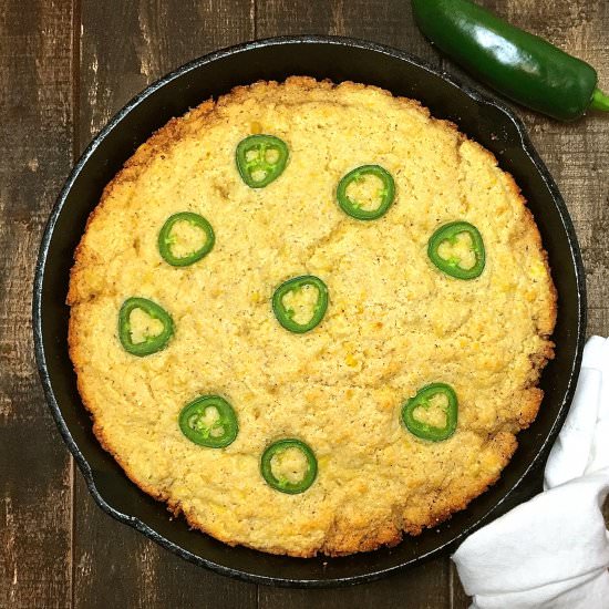 Mexican Jalapeño Cornbread - Recipe photo by Grits and Pinecones