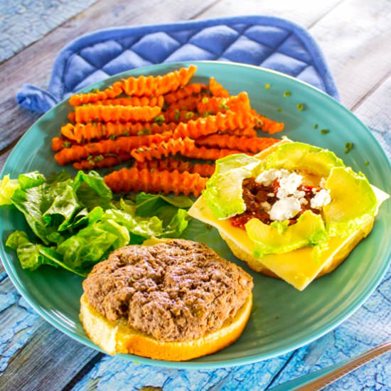 California Bison Burgers - Recipe photo by slimchefrecipes