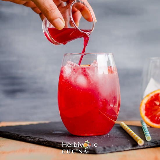 Blood Orange Lemonade - Recipe photo by Herbivore Cucina
