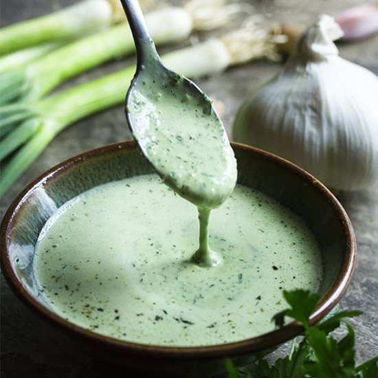 Green Goddess Buttermilk Dressing - Recipe photo by justalittlebitofbacon