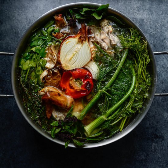 Roasted Bone Broth - Recipe photo by LaurelSt.Kitchen