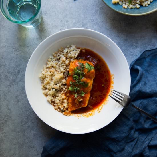 Chraime with Couscous - Recipe photo by LaurelSt.Kitchen