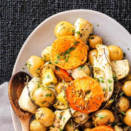 Clementine Fennel Potatoes - Recipe photo by mordenh