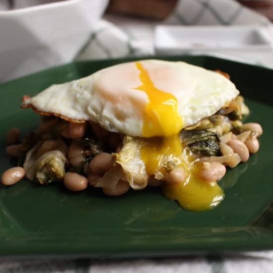 Escarole and White Beans - Recipe photo by meandthemoose