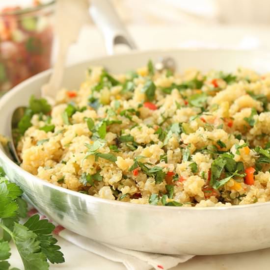 Mexican Quinoa Pilaf - Recipe photo by The Harvest Kitchen