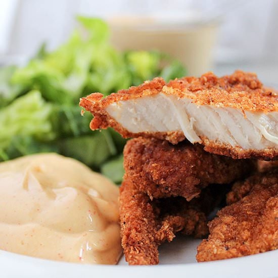 Restaurant Style Breaded Chicken - Recipe photo by thebloggersea