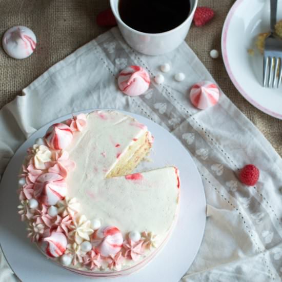 Raspberry & Vanilla Cake - Recipe photo by kayskitchen