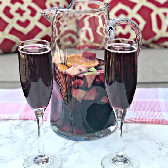 Red Wine Champagne Sangria - Recipe photo by stay_snatched
