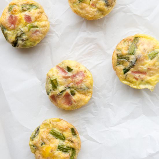 Asparagus and Pancetta Egg Muffins - Recipe photo by thrivingonpaleo