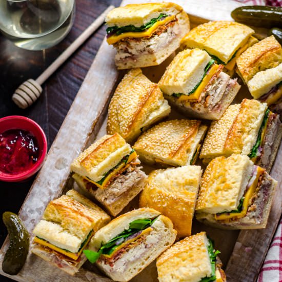 Pressed Picnic Sandwiches - Recipe photo by MorganHosttheToast