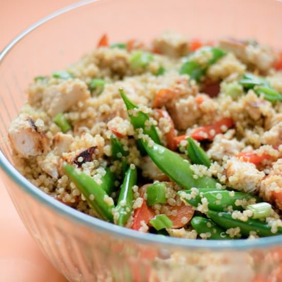 Healthy Quinoa Stir-Fry - Recipe photo by rebekahleanutrition
