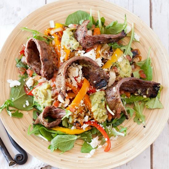 Grilled Steak Fajita Salad - Recipe photo by Food Done Light