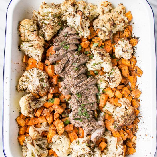 One Pan Pork Tenderloin with Veg - Recipe photo by My Kitchen Love