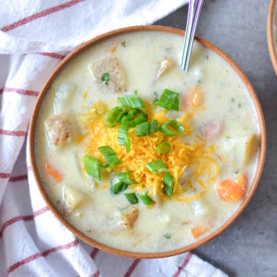 Dairy Free Baked Potato Soup - Recipe photo by simplywhisked