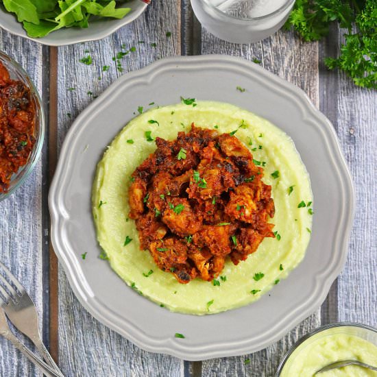 Curried Salted Cod - Recipe photo by SavorySpin