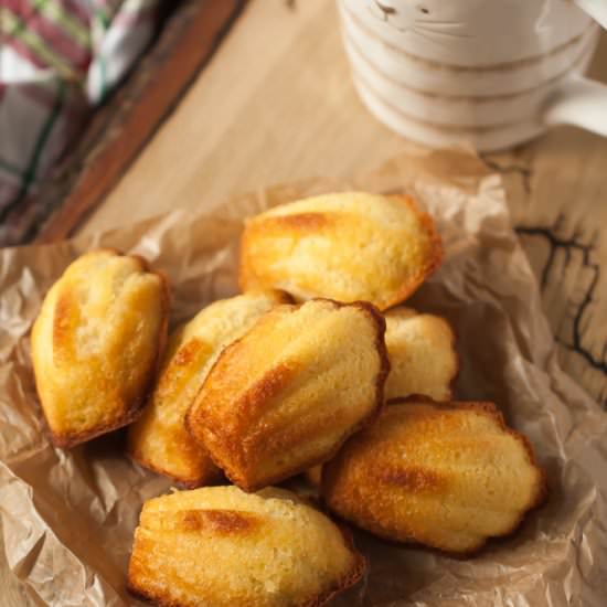 Golden Syrup Madeleines - Recipe photo by Simple Sugars