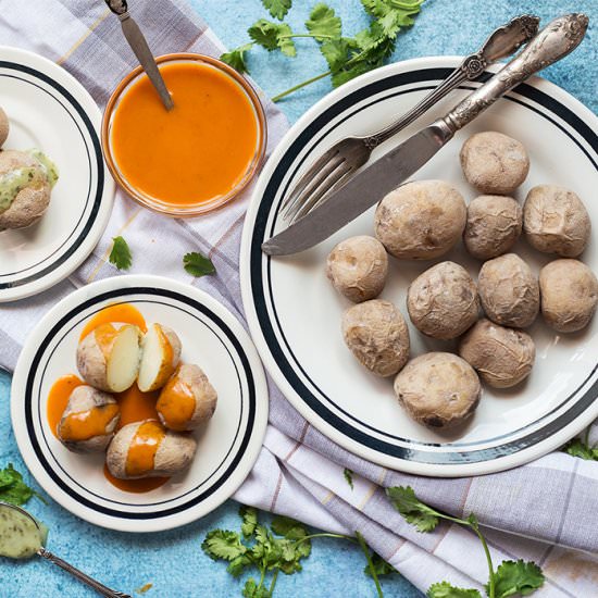 Canarian Wrinkly Potatoes - Recipe photo by cookingtheglobe