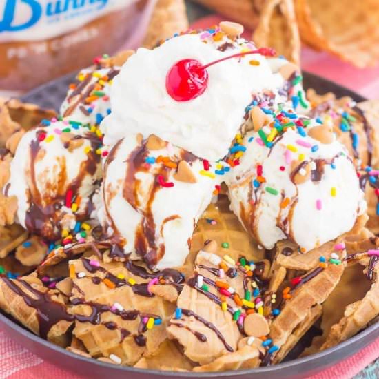 Peanut Butter Ice Cream Nachos - Recipe photo by pumpkinnspice