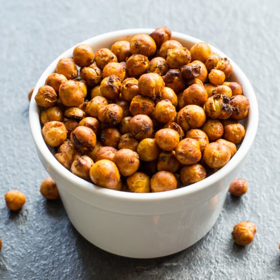 Crispy, Smoky, Air Fried Chickpeas - Recipe photo by planetveggie