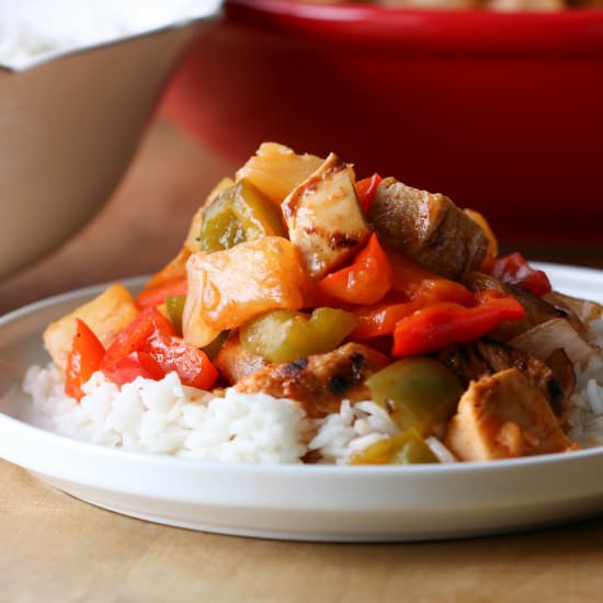 Sweet and Sour Chicken Lightened Up - Recipe photo by soberchicken56