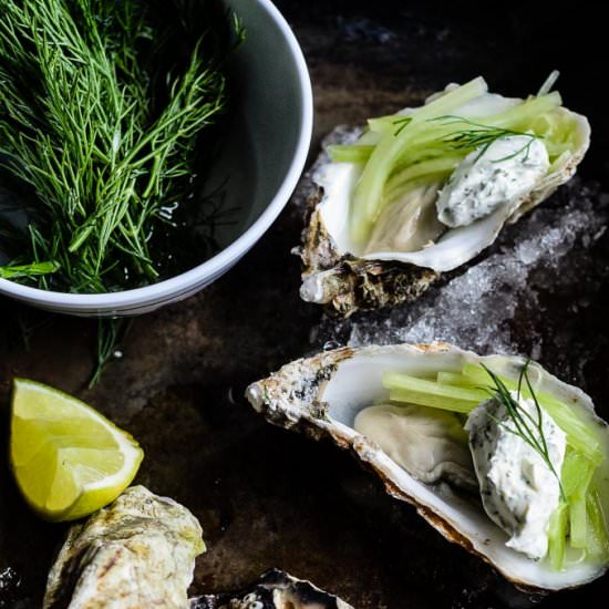 Oyster Toppings - Recipe photo by cocklesandmussels