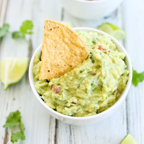 Perfect Guacamole - Recipe photo by Happy Healthy Mama