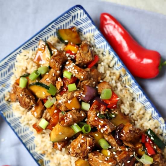 Instant Pot Kung Pao Chicken - Recipe photo by SlapDashMom