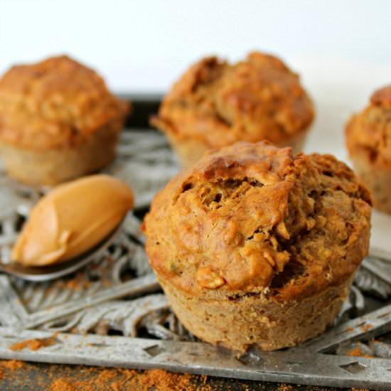 Oatmeal Peanut Butter Muffins - Recipe photo by berry sweet life