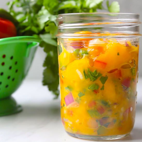 How To Make Mango Salsa - Recipe photo by AwesomeWomanProject