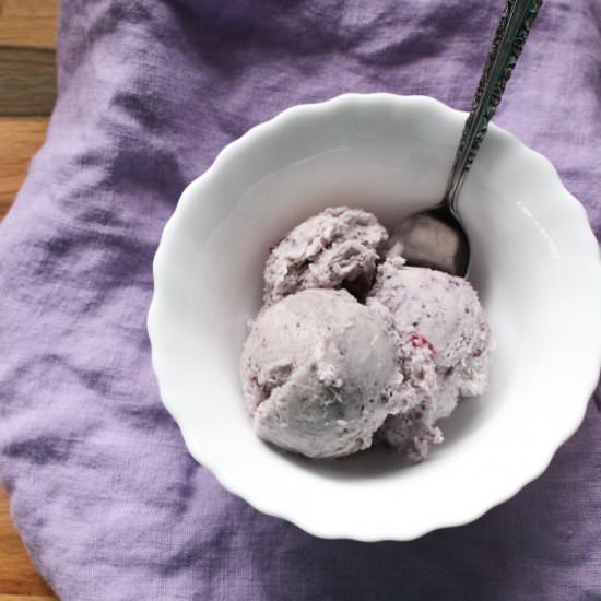 No Churn Wildberry Ice Cream - Recipe photo by suziethefoodie