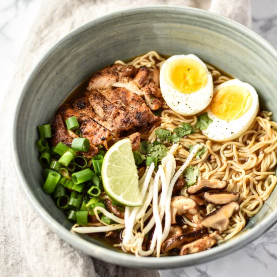 Shiitake Mushroom Chicken Ramen - Recipe photo by projectmealplan