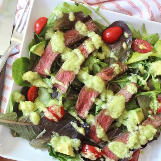 Sirloin Steakhouse Salad - Recipe photo by girlinhealing