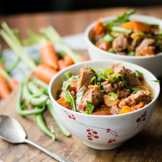 Slow Cooker Almond Butter Beef Stew - Recipe photo by Thenaturalnurturer