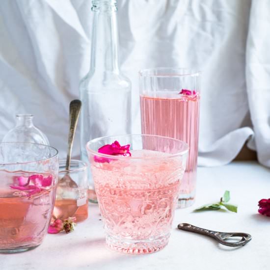 Rose Soda - Recipe photo by The blurry lime