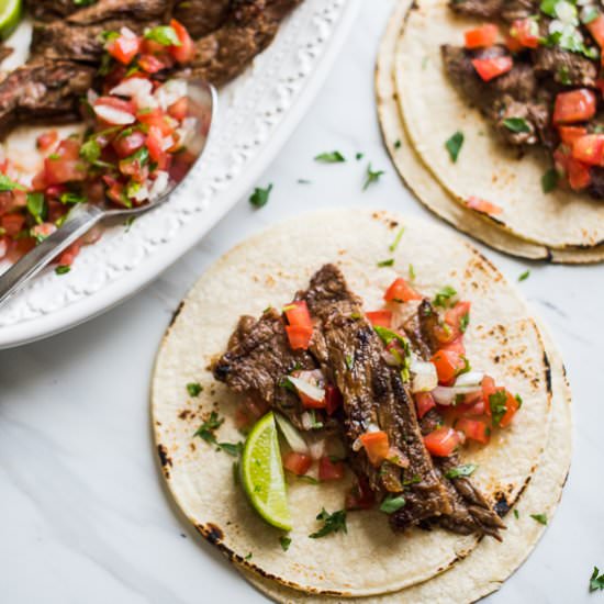 Carne Asada Tacos - Recipe photo by BestRecipeBox