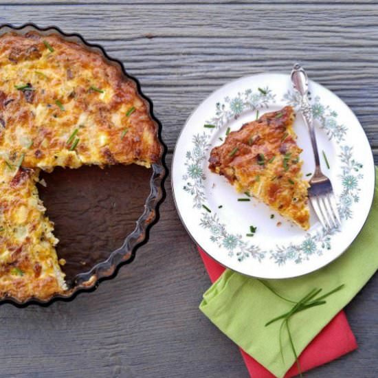 Crustless Chicken Quiche - Recipe photo by thegardeningcook