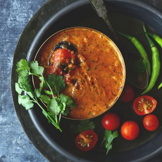Bhune Tamatar Ki Chutney - Recipe photo by Funfoodandfrolic