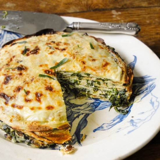 spider crab crêpe cake - Recipe photo by sabine@mamangerie