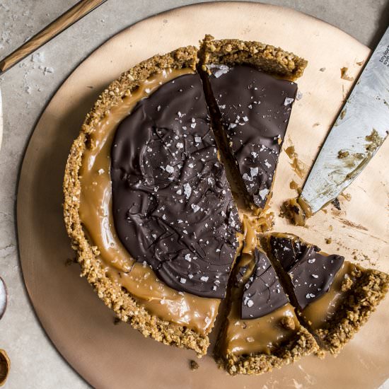 Salted Caramel Tart - Recipe photo by comfortfeasts