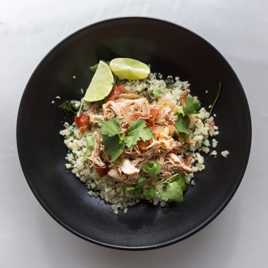 Slow Cooker Mexican Chicken & Rice - Recipe photo by Our Food Fix